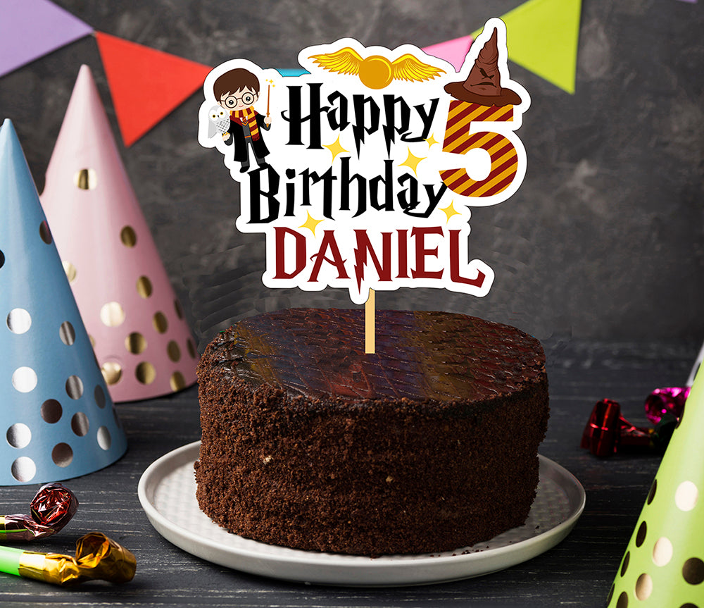Personalized Harry Potter Cake Topper / Harry Potter Birthday Cake Personalized Harry Potter Cake Topper / Harry Potter Birthday Cake