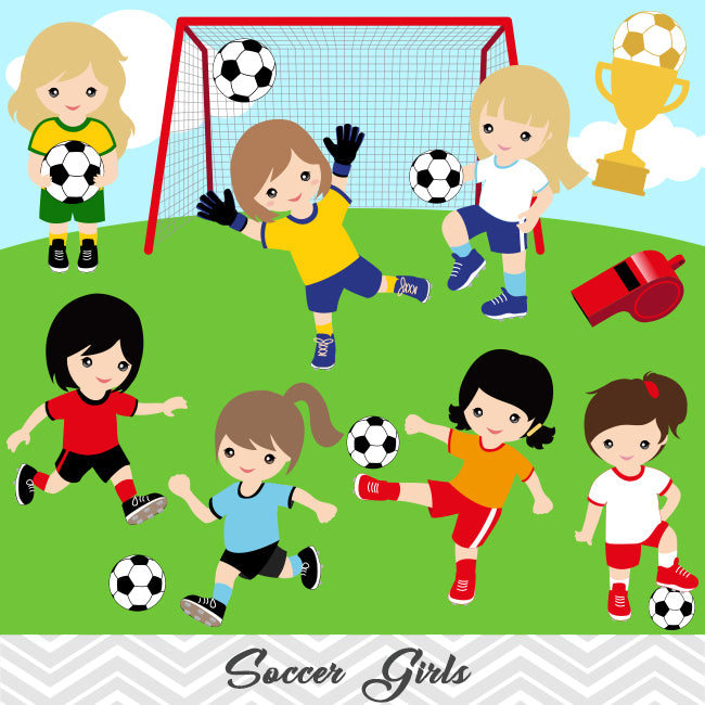 Girls Playing Soccer Clip Art girls-playing-soccer-clip-art