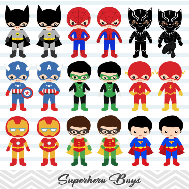 Desalentar septiembre Aislante 30 Little Boy Superher Digital Clip Art, Avengers Clip Art – Tracy Digital  Design