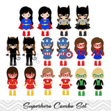 62 Superhero Boys and Girls Digital Clipart, Superhero Avengers Boys and Girls Marvel Clip Art 00263