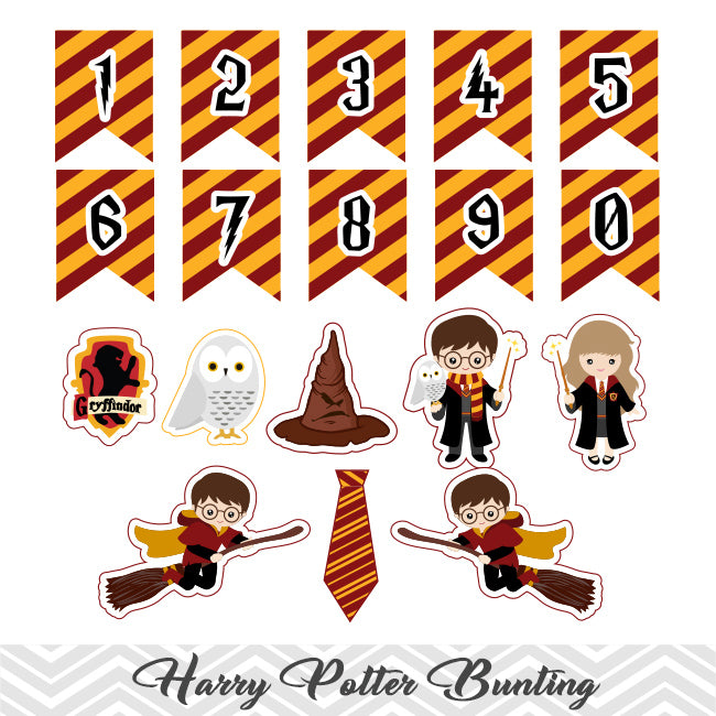 Printable Harry Potter Party Banner, Harry Potter Birthday Party ...