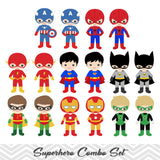 62 Superhero Boys and Girls Digital Clipart, Superhero Avengers Boys and Girls Marvel Clip Art 00263
