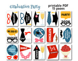 2026 Graduation Photo Booth Props, Graduation Party Photo Booth Props, 0167
