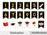 Printable Graduation Bunting, Digital Class of 2026 Banner, 2026 Graduation Party Bunting, Digital Grads Banner 0291