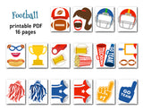Football Photo Booth Props, Football Game Photo Booth Props, 0103