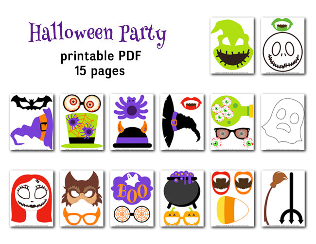Halloween Photo Booth Props, Printable Horror Night Photo Booth Props, 0144 – Tracy Digital Design for Free Printable Photo Booth Props For Christmas