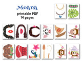 Moana Photo Booth Props, Printable Moana Party PhotoBooth Props, 0165