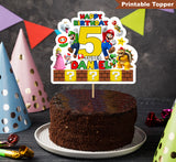 Printable Super Mario Cake Topper, Digital Super Mario Party Centerpiece, Printable Super Mario Party Cupcake Topper, Mario Party Deco P0003
