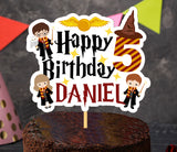 Printable Harry Potter Cake Topper, Personalized Harry Potter Party Centerpiece, Printable Harry Potter Party Cupcake Topper, Magic Party Deco P0006-3