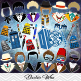 Doctor Who Photo Booth Props, Printable Doctor Who Party PhotoBooth Props, 0048