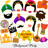 Bollywood Photo Booth Props, Indian Party Photo Booth Props, 0079