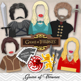 Game of Thrones Photo Booth Props, Printable Killing Game Party PhotoBooth Props, 0050
