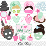 Spa Day Photo Booth Props, Girls Spa Salon Party Photo Booth Props, 0183