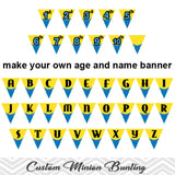 Printable Minion Bunting, Printable Minion Banner, Minion Birthday Party Banner, 00006