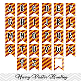 Printable Harry Potter Party Banner, Harry Potter Birthday Party Bunting, Digital Banner/Bunting 00290