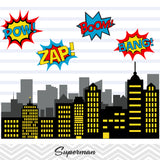 Superman Digital Clip Art, Superhero Clipart, 0184