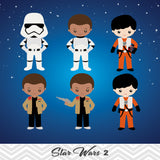 NEW Star Wars Digital Clip Art, Star Wars Party Clipart, 00227
