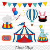 Circus Clip Art, Circus Boys Clipart, Carnival Clipart, 00194