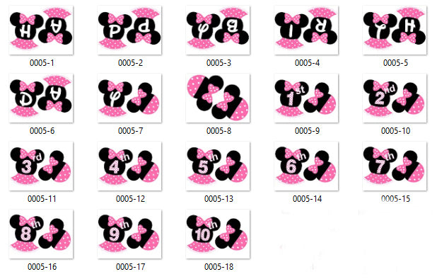 Printable Minnie Birthday Banner, Digital Minnie Party Bunting/Banner, – Tracy Digital Design for Free Printable Minnie Mouse Birthday Banner